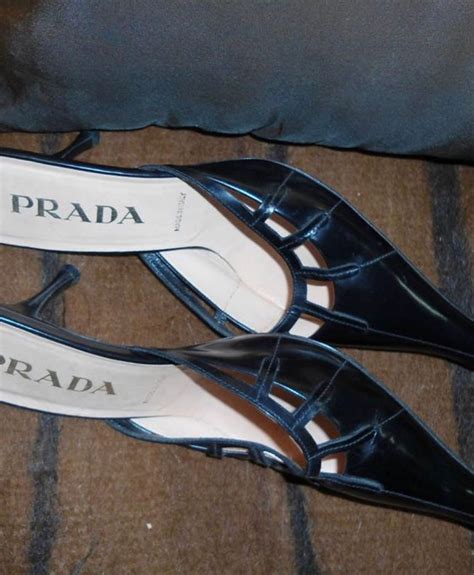 prada fur heels|Prada heels vintage.